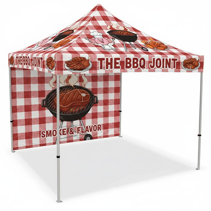 Custom Canopy Tent with Back Wall