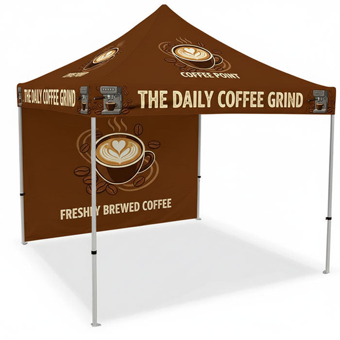 Custom Canopy Tent with Back Wall