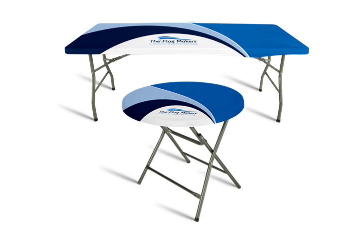 Stretch Table Top Covers Custom Printed Stretch Table Top Round And Rectangle