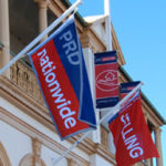 hanging wall flags