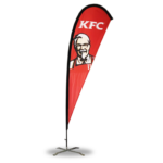 tear drop flag for KFC