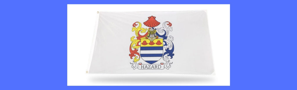 a custom coat of arms flag