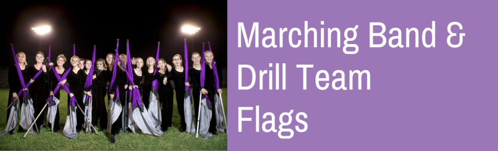 marching band and drill team flags
