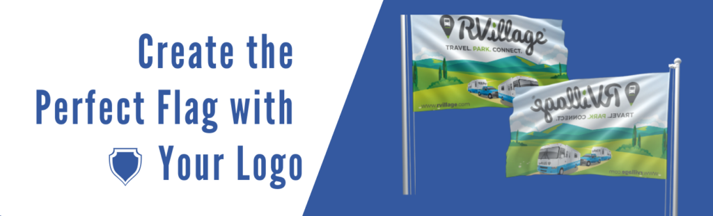 custom flags with logos, logo flags